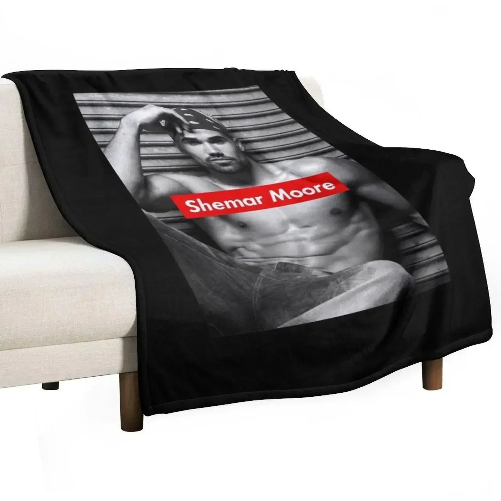 Music Vintage Shemar Moore Cool Gifts Music Fan Throw Blanket Vintage Plush Weighted wednesday Shaggy heavy to sleep Blankets