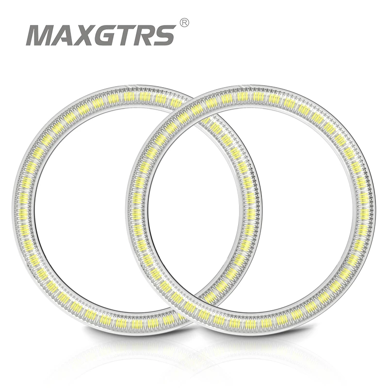 2x Angel Eyes 76mm 80mm 85mm 90mm 94mm 3528 Halo Ring LED Car Led Fog Light Motorcycle Daytime Running Light DRL Headlight