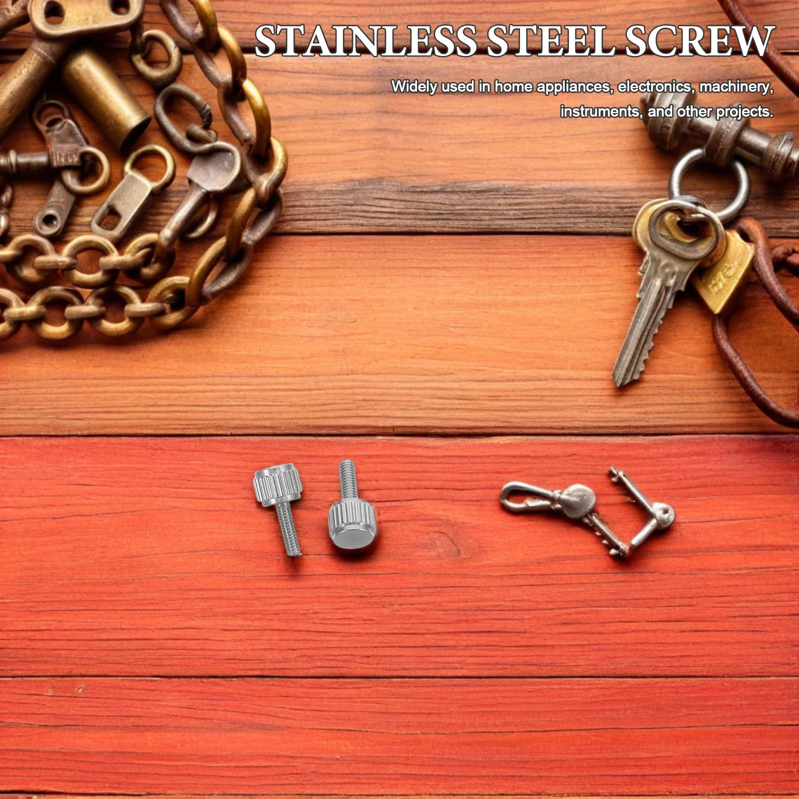 

20Pcs M2.5x8mm Flat Head Stainless Steel Knurled Thumb Screws Caliper Adjustment Bolts Precise Tool Fastening Flat Tool Screws