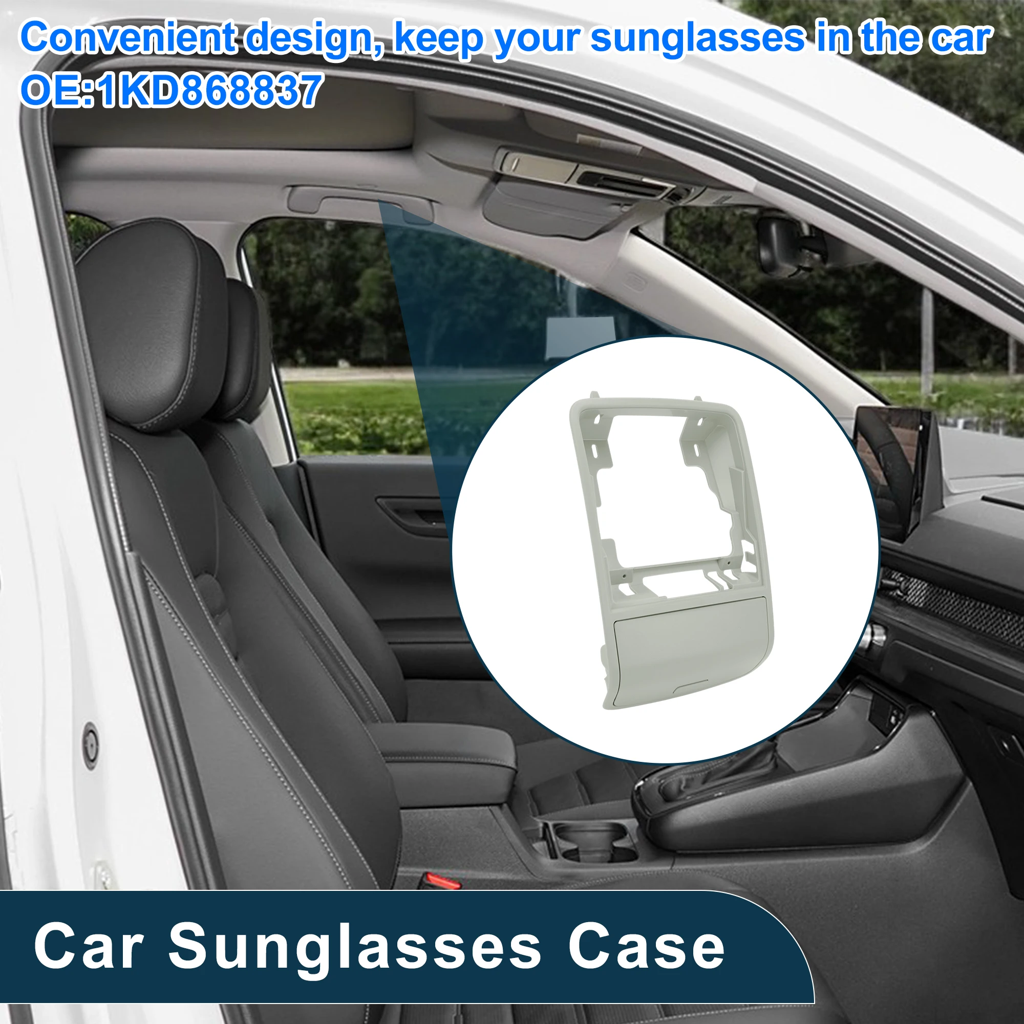 

UXCELL Car Sunglasses Case for Volkswagen PASSAT B6 2005-2011 Grey 1 Pc