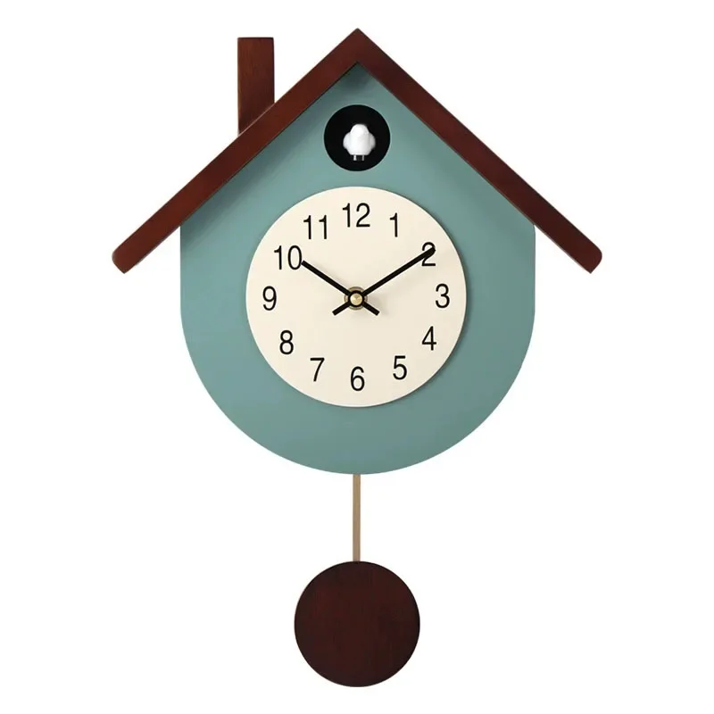 

Maple Leaf Clock, Living Room Modern Creative Children's Room, Bedroom Cuckoo Wall Clock