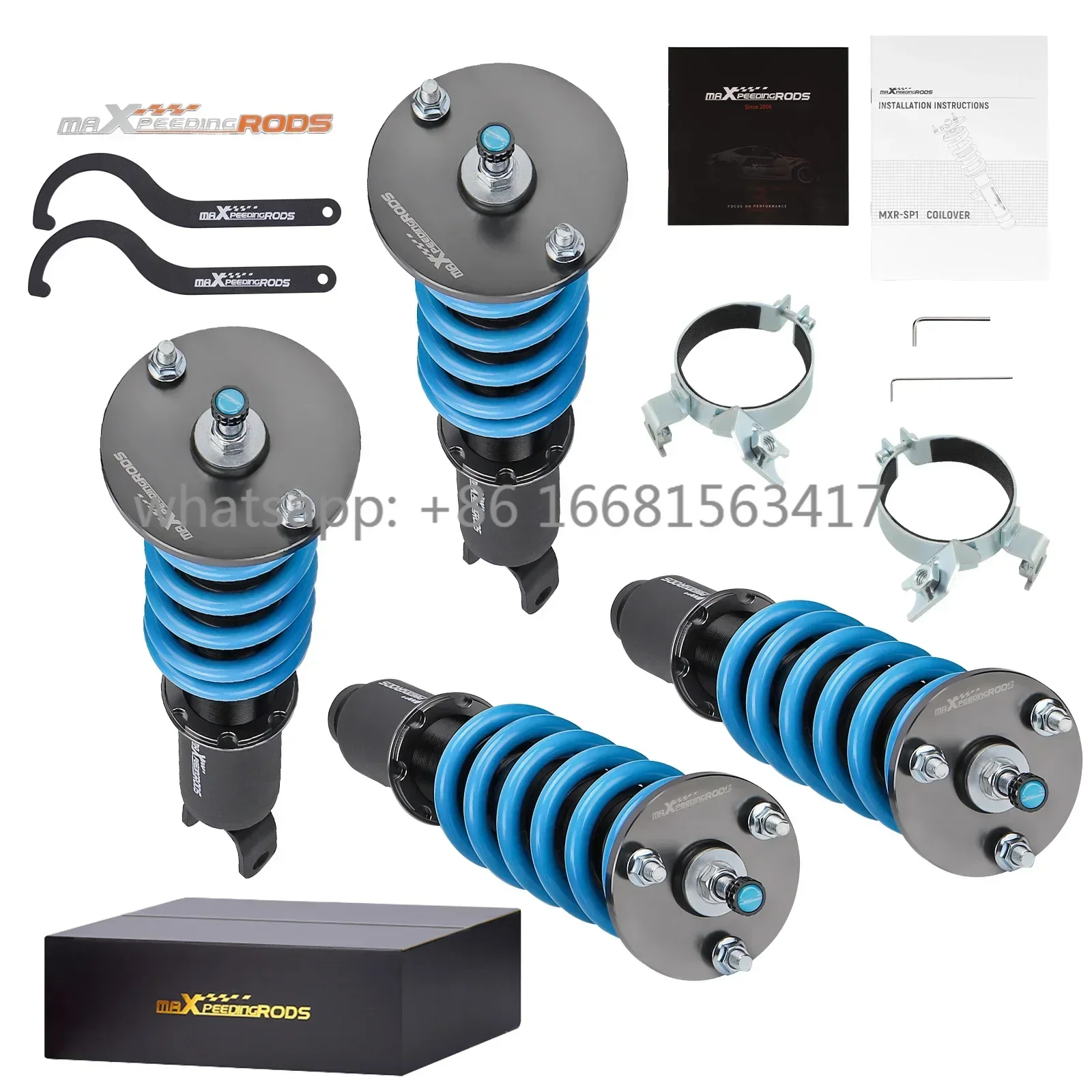 

MaXpeedingrods COT6 Adjustable Coilover 24 Way Damper Kit For Honda ACCORD 90-97 Racing Coilover Shocks Springs Suspension Kit