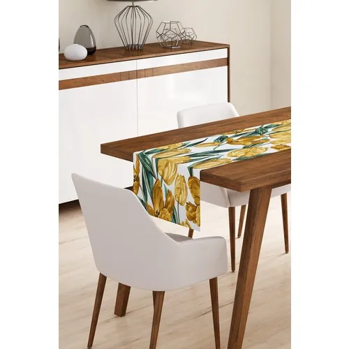 

Bk Home Decor Modern Yellow Flower Pattern Runner