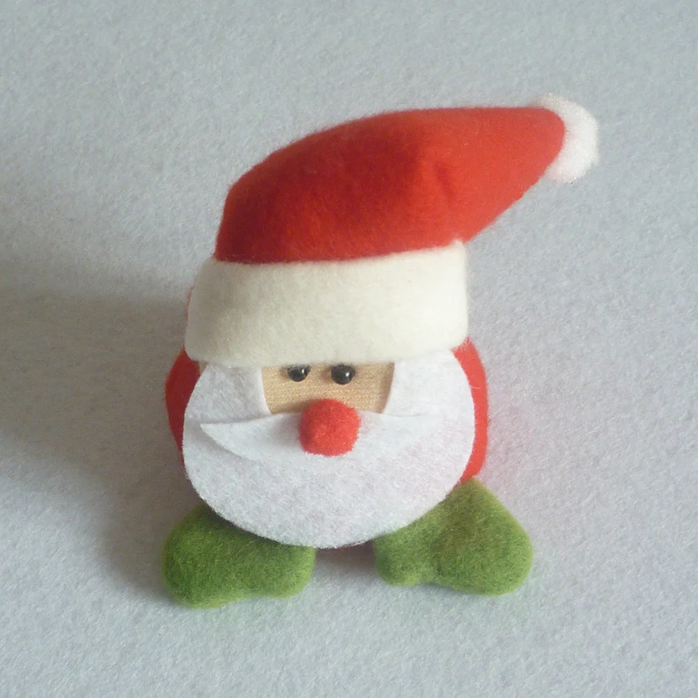 

4Pcs Christmas Table Leg Covers Festive Chair Leg Protectors Santa Print Decorative Covers for Party Wedding Celebration