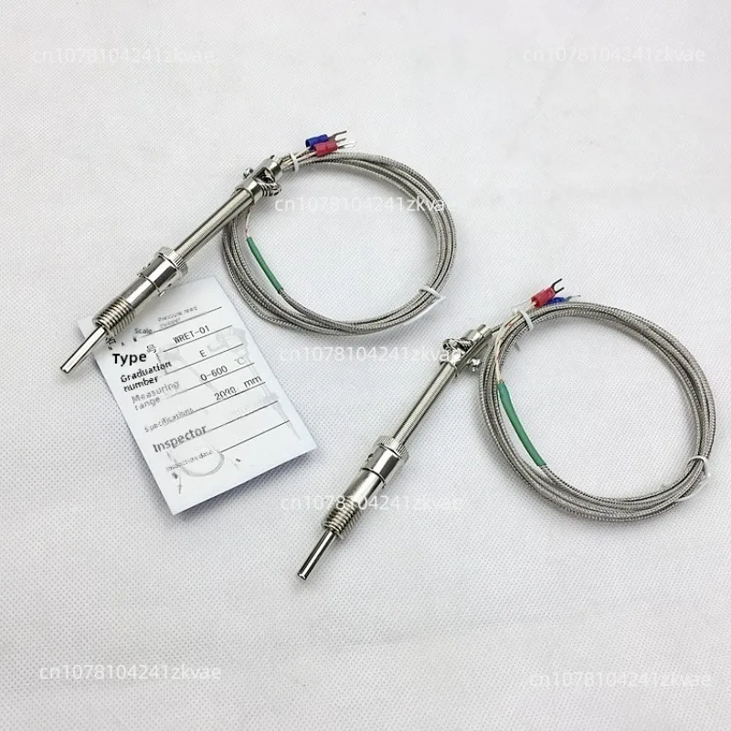 Fiberglass compression spring thermocouple K/E type M12 temperature sensor WRET-01 line length 3 meters 2 meters 1.5 meters 4