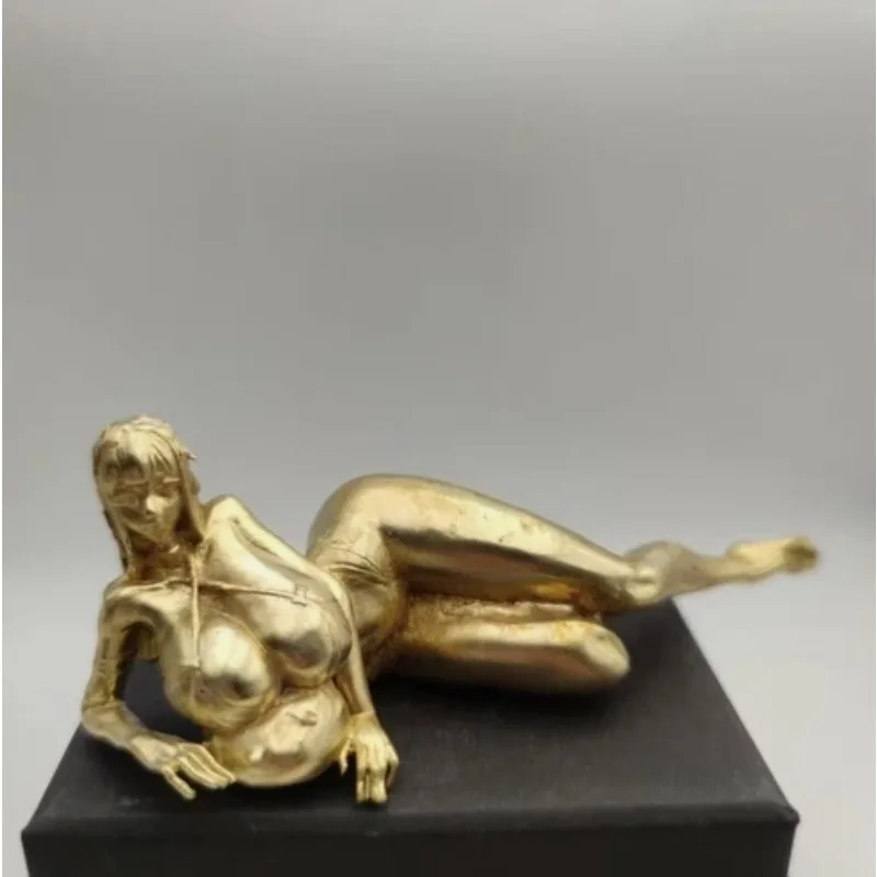 Pure copper solid animation anime mature plump sexy girl handmade decorations
