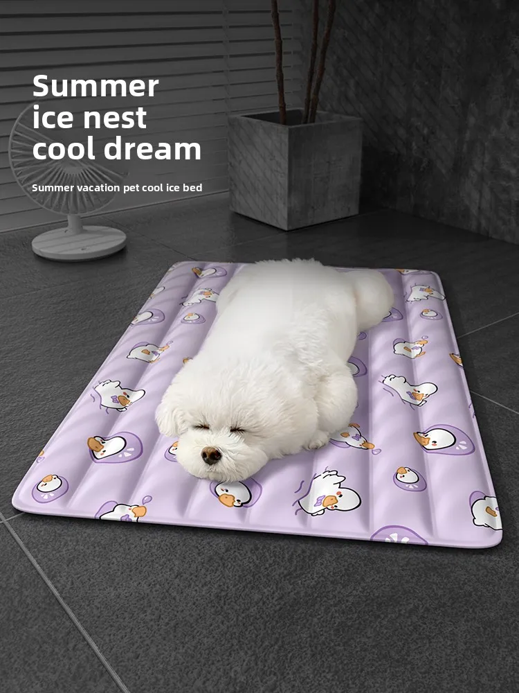 

Pet Ice Mat Cooler t Kennel Cat Summer Sleeping Cooling Artifact Dog Summer Mat Cool