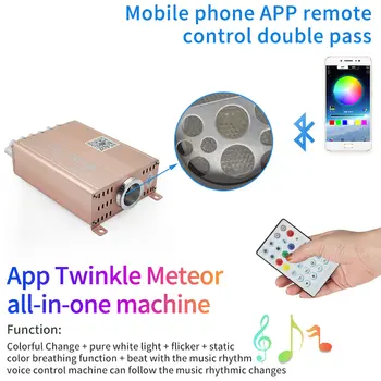 星空頂燈帶旋轉閃光呼吸套件,可透過應用程式和藍牙控制車頂星空燈。 8 最佳銷售 星光頂篷套件 - №4