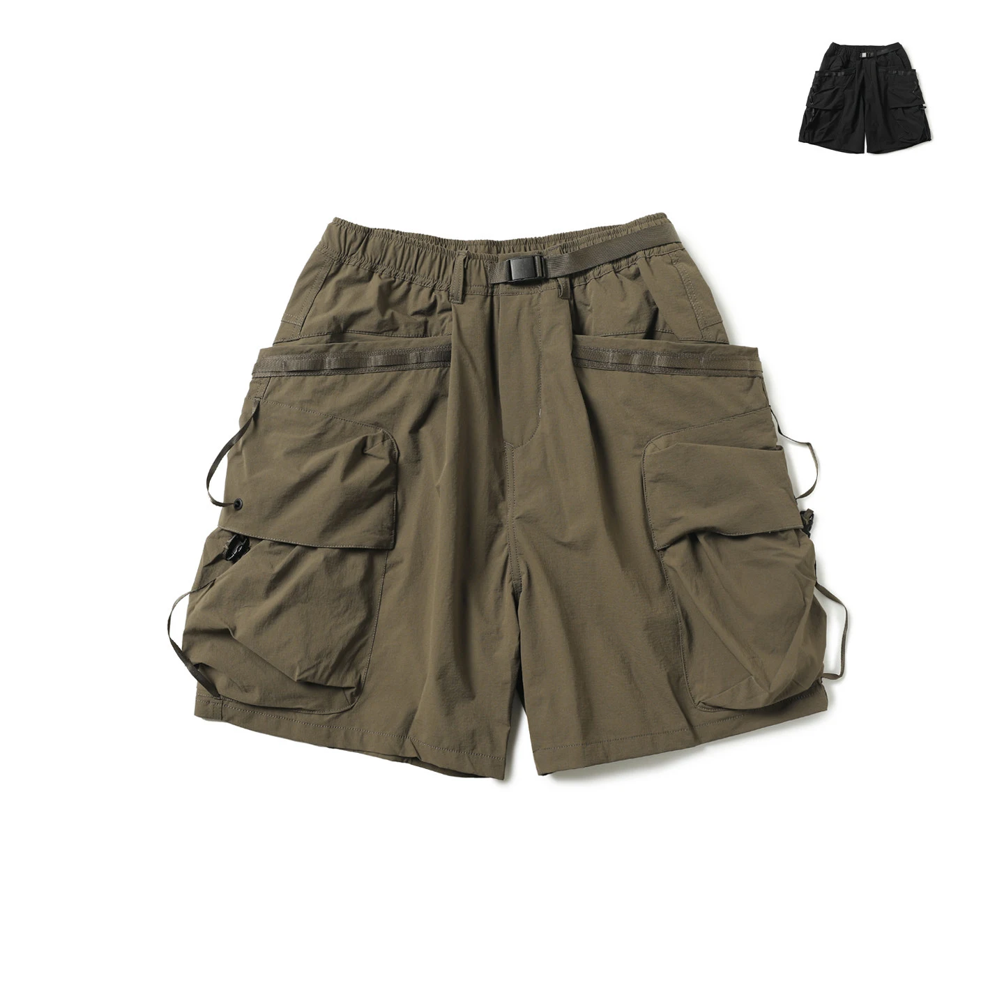 Mountain Shorts for Men Japanese Style Summer Thin Style Large Pockets Loose Fit Outdoor Casual Five-inch Shorts