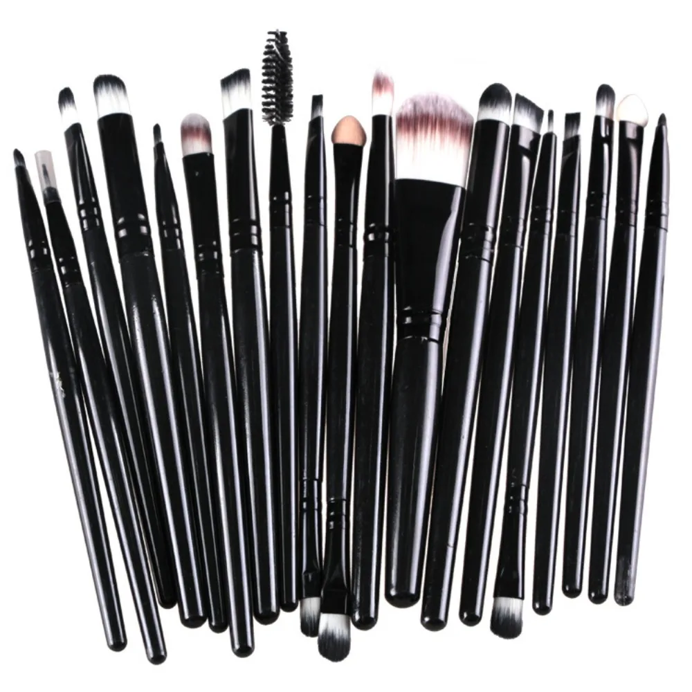 20 Stuks Make-Up Kwasten Set Oogschaduw Borstel Volledige Set Concealer Borstels Blush Losse Poeder Markeerstift Foundation Beauty Makeup Tools