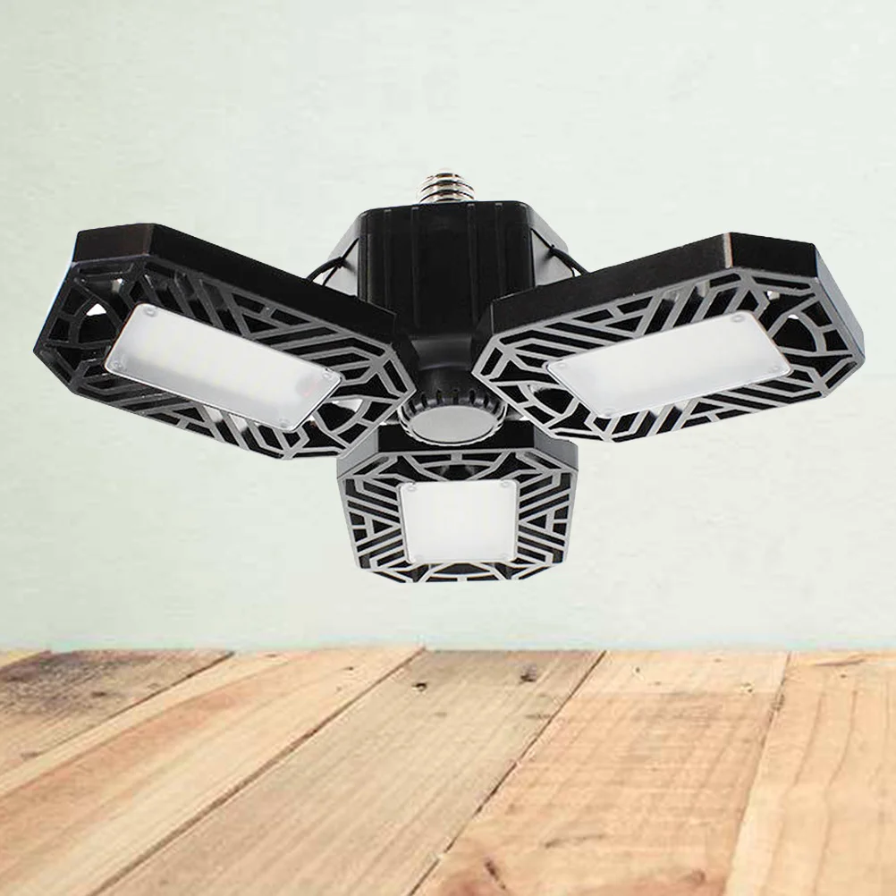 80 واط للطي LED المرآب ضوء السقف 360 درجة تشوه ثلاث أوراق توفير الطاقة مصباح مصباح المرآب