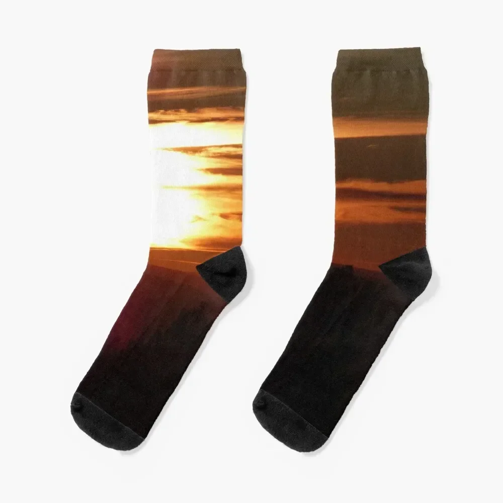 Soutwestern sunset Socks hockey ankle summer retro Designer Man Socks Women's