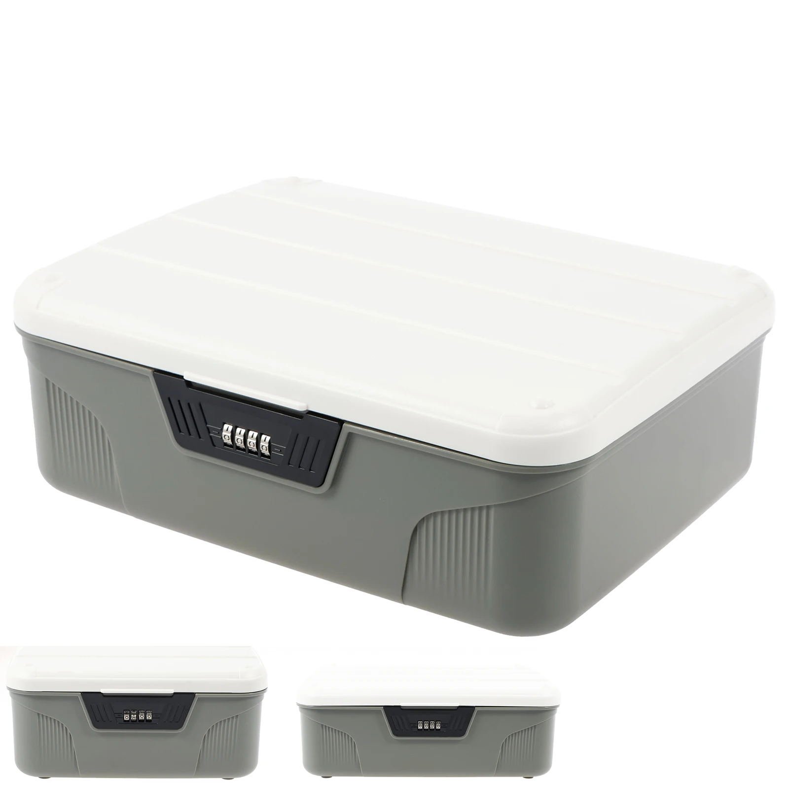 

Portable Plastic Lockable Storage Bin Digital Password Lock Safe Box Household Cash Jewelry Privacy Security Storage Box