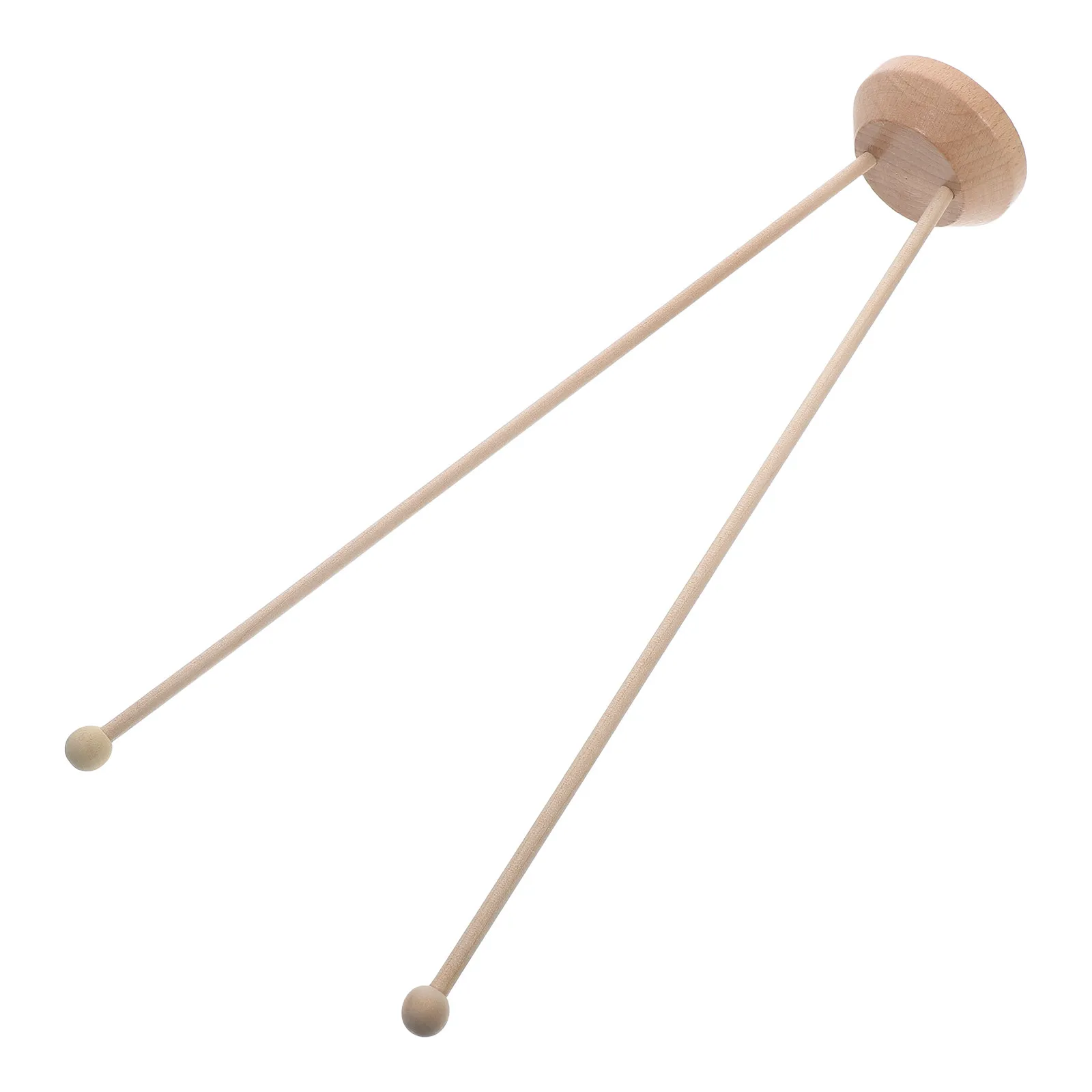 Desk Flag Holder Wooden Double Stand Round Base Stable Tabletop Indoor Office Meeting Meeting Room Miniature Flagpole Display