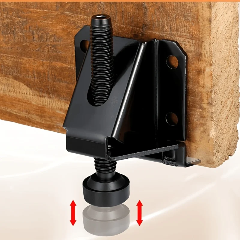 Two heavy-duty adjustable leveling feet with stable base and height adjustment function FX6135