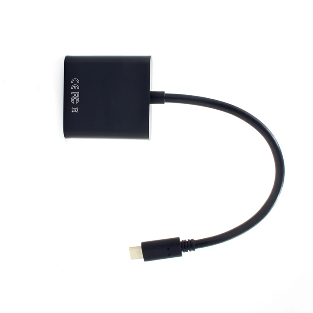 

USB 3.1 Type-C to Vga Adapter Cable Full 1080p Hd Video for Monitor Projector USB-C to Vga Converter Cable Laptop Use