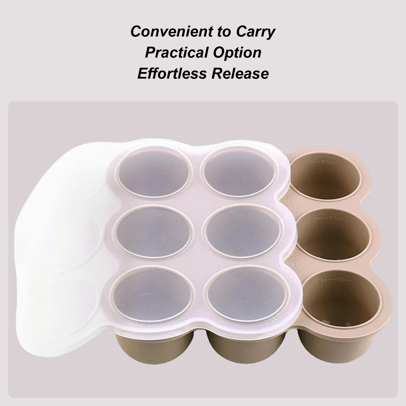 

Baby Food Freezer Tray 9-Grid Baby Food Freezer Tray with Lids Containers Storage Cube for Fridge Soup Purees Breastmilk Fruit