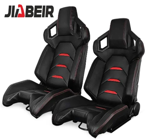 JBR 1085 Universal Leather Sport Bucket SIM Car Accessories Vehicle Simulator Adjustable Racing Seats