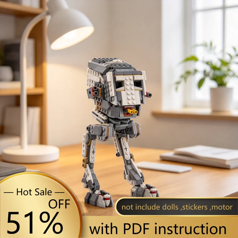 446PCS MOC Imperial Commando Version Walker Robot Model Building Blocks DIY Assembly Gifts for Adults Collection Desktop