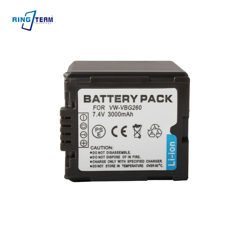1PC 3000mAh VW-VBG260 แบตเตอรี่สําหรับ Panasonic HDC SD9 SD100 SD200 SD700 SD20 SD10 SD1 SD1PP SD5 SD600