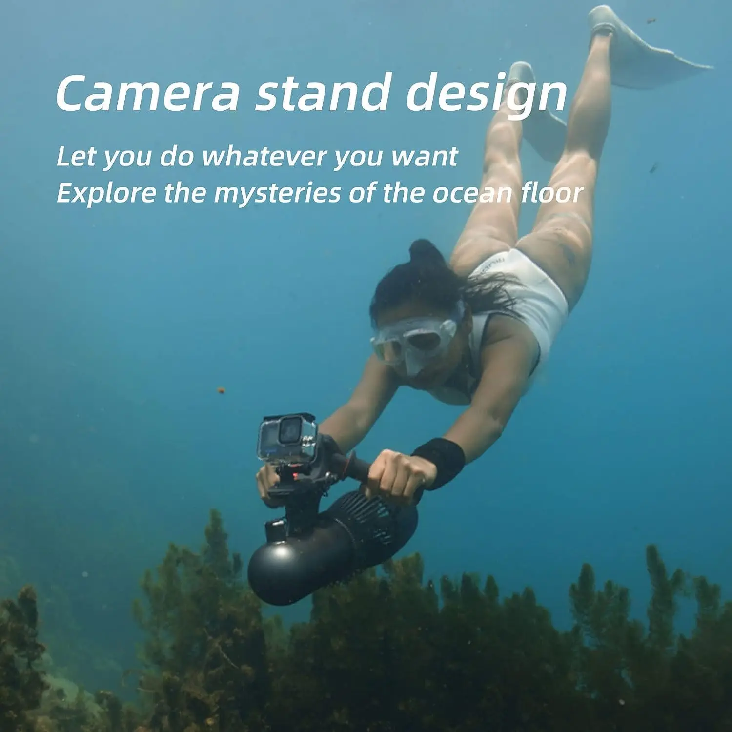 Camolech 500W Electric Underwater Scooter 40M Free Diving Brushless Motor 60mins Removable Battery Water Scooter114