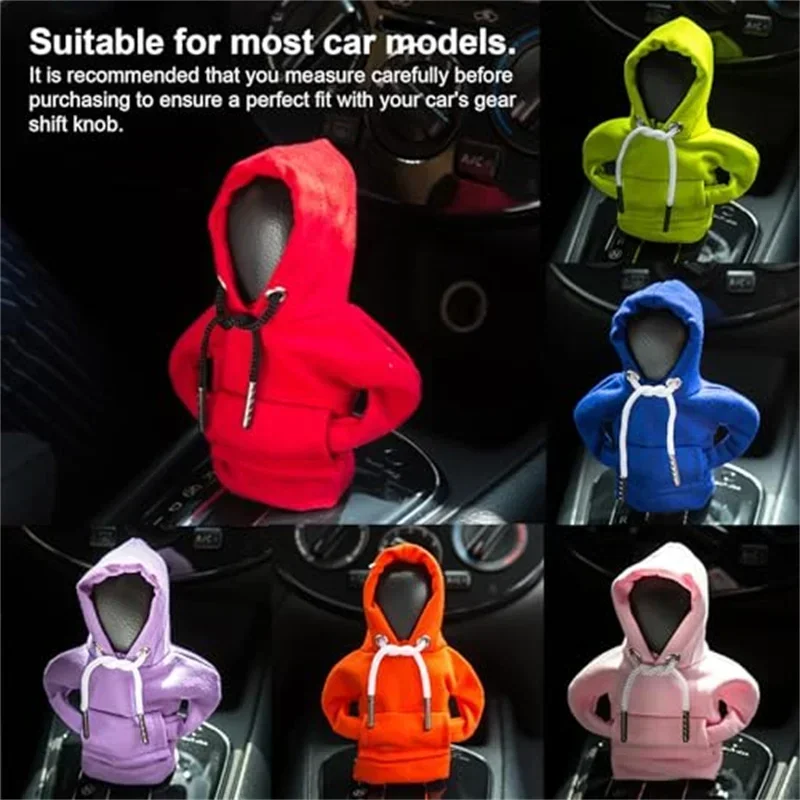 Hoodie Car Gear Shift Cover Fashion Gearshift Hoodie Car Gear Shift Knob Cover Manual Handle Gear Sweatshirt Change Lever Cover