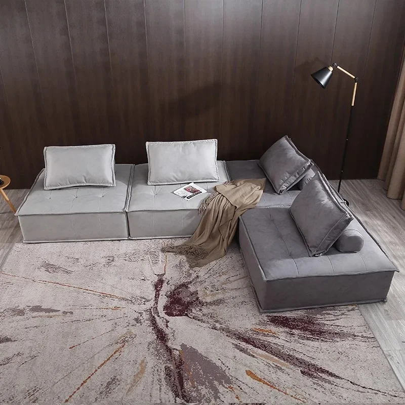 

-Beancurd Block Sofa Combination Tatami Single Bedroom Lying Balcony Leisure Back Living Room Sofa