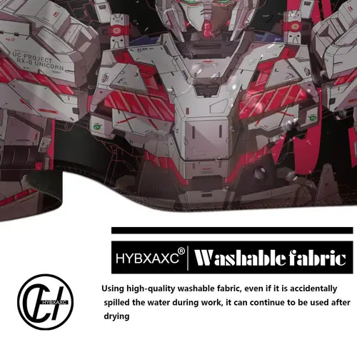 Imagen 2 del producto Alfombrilla de ratón mecánica Warrior Gundam XXL, alfombrilla de escritorio, alfombrilla de ratón para juegos, alfombrilla grande Deak, regalo para niños oIverwatch