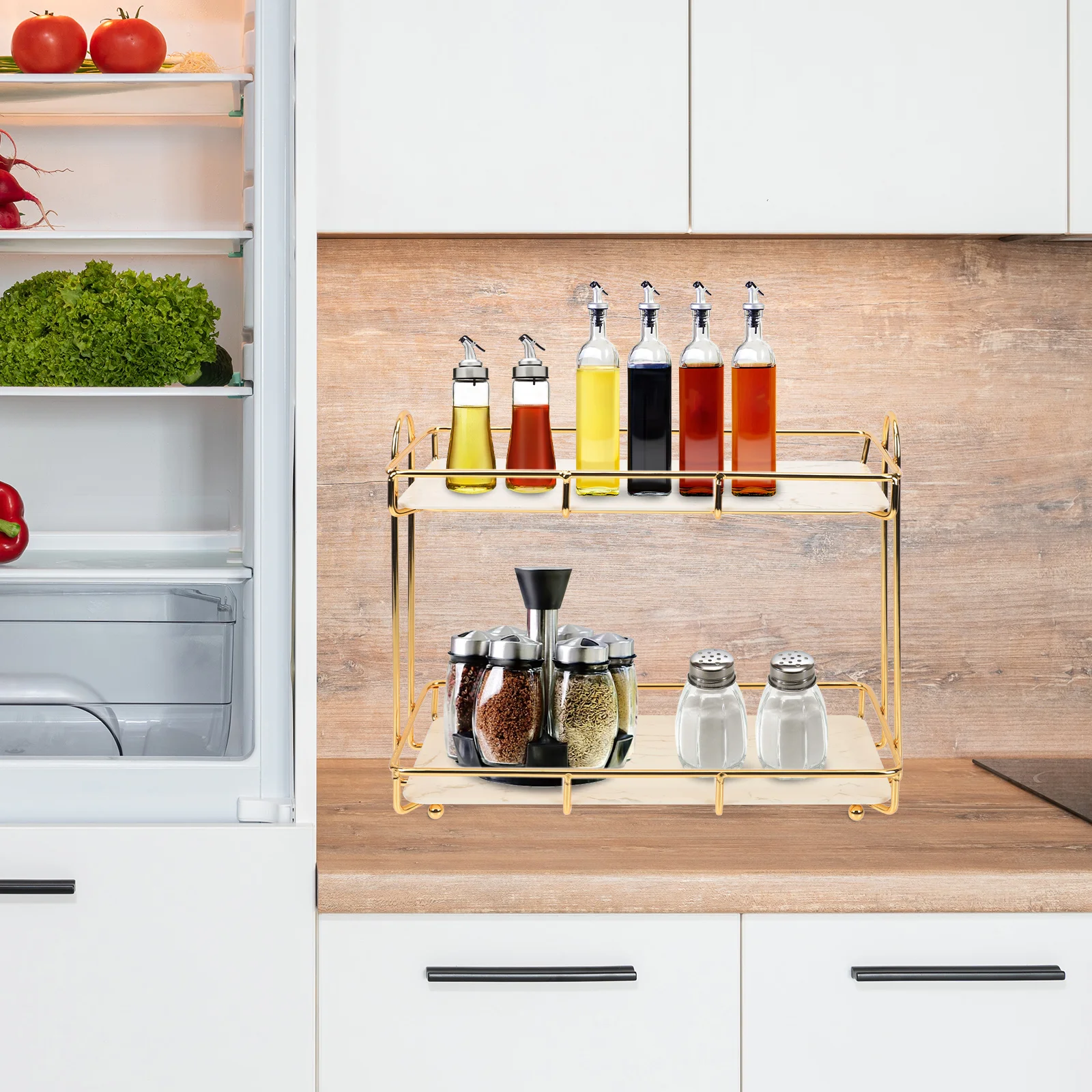 

1pcs Sturdy Desktop Cosmetics Storage Rack Bathroom Toiletries Organizer Shampoo Stand For Home Nordic Style Countertop Makeup