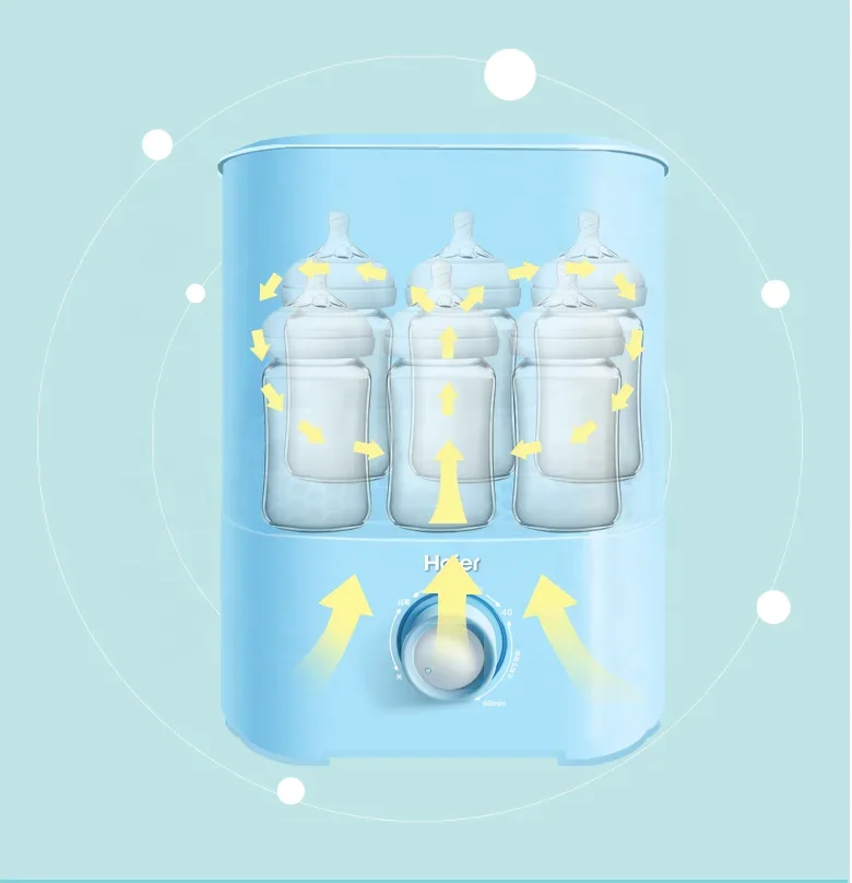 Nartisan neues Design Sterilisation elektrische Milch kessel Dampf niedrigen Preis Spielzeug Nippel Handtuch Box Schüssel Baby Flasche Löffel Sterilisator