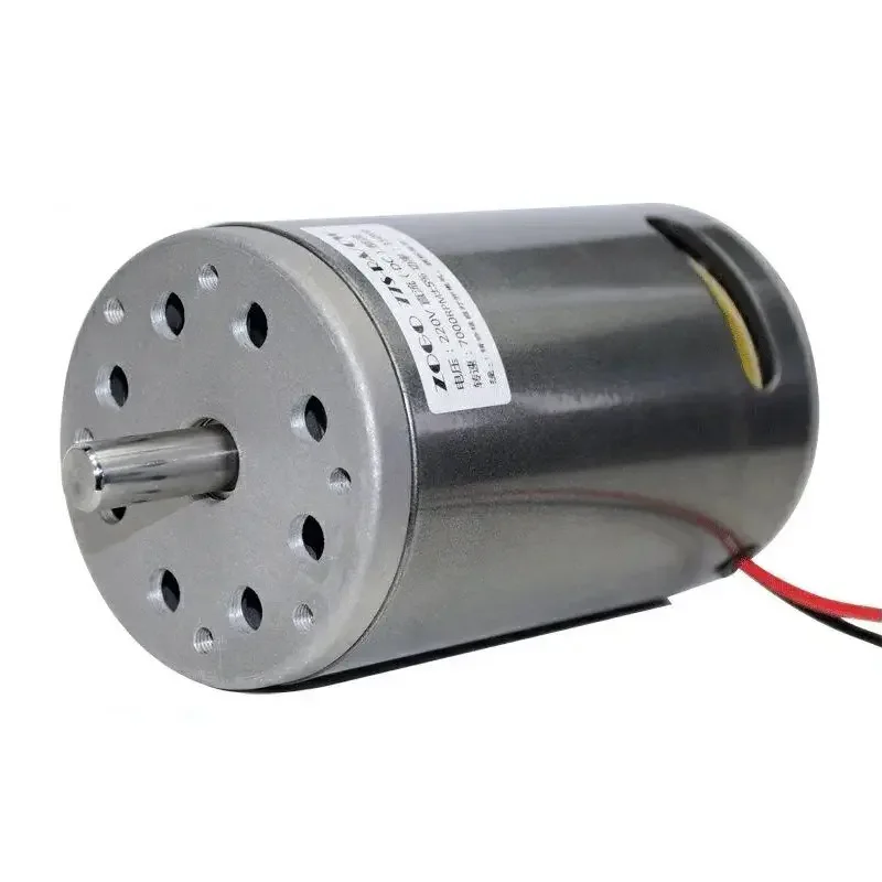 77MM DC 220V Bearing DC Motor 350W/680W High Speed CW/CCW  DIY Sand machine Lathe with Cooling Fan