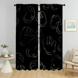 K-kawes Elegant Room Curtains for Camera Window Curtain Blackout Curtains 2 Pieces Partition Shades Tulle for Bedroom Living