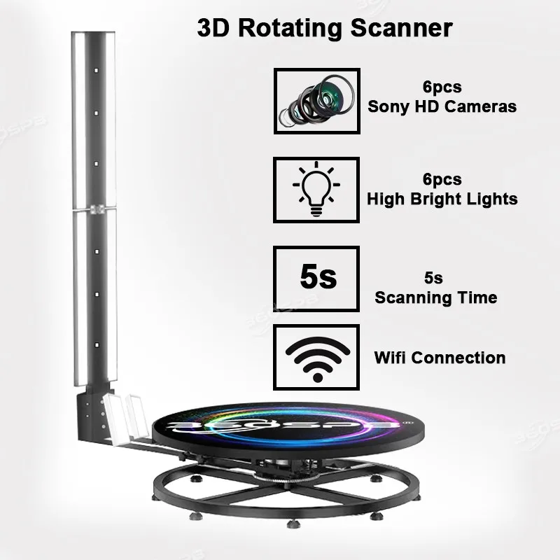 360SPB New Real Person Rotating Full-Body HD 3D Scanner Photographic Portrait Scanner for 3D Real-people Figurine Printing