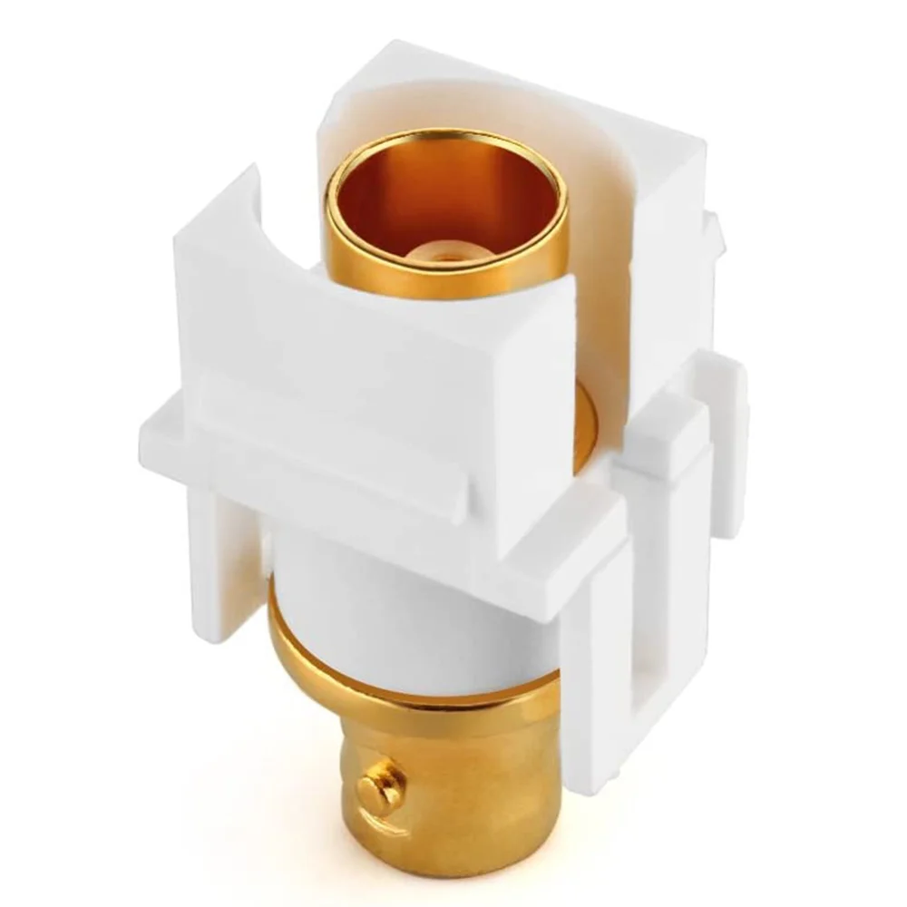 AED7-BNC Keystone Jack Insert For BNC Cables Wall Jack, BNC Insert, F/F SDI Keystone Cable Jack Adapter With TV Jack