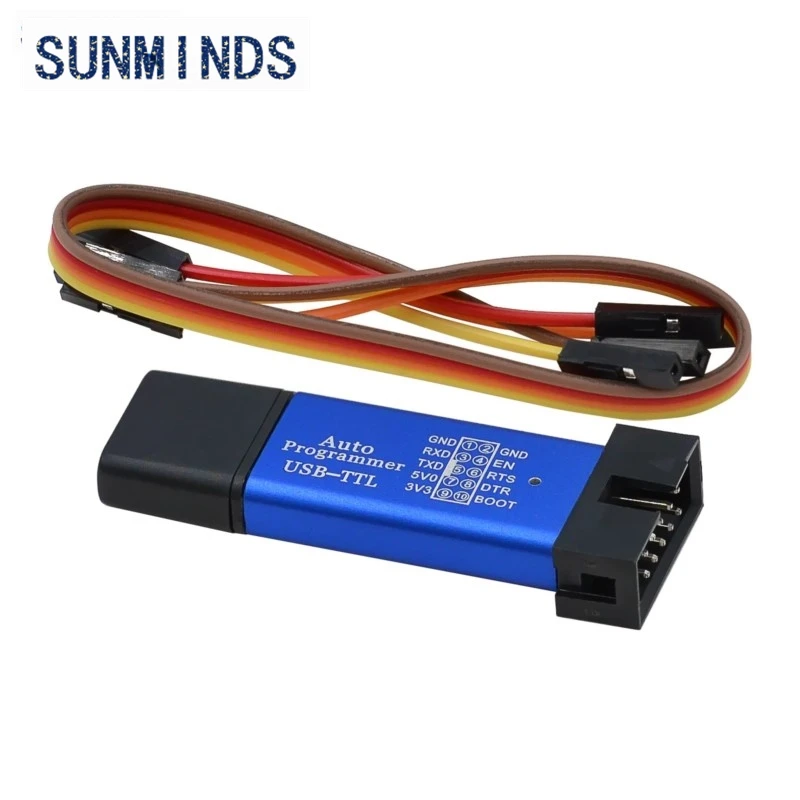 MCU STC 51 Microcontroller Downloader Auto Programmer / 3.3V 5V Universal / Dual Voltage USB to TTL DownLoad Cable