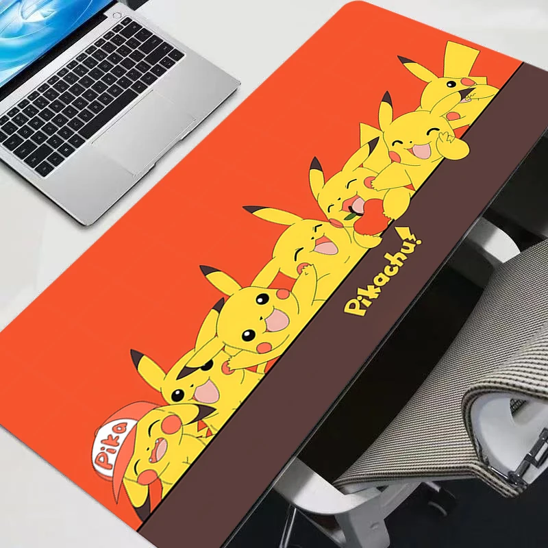 

Коврик для мыши, прочный, профессиональный, для киберспорта, с изображением Покемона Пикачу, для игровых приставок, с технологией Speed Lock Edge, резиновый, для игрового стола, коврик для мыши и клавиатуры