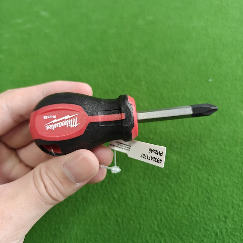 Milwaukee 4932471787/4932471780 Tri-Lobe Grip Stubby Screwdriver Set PH2 x 45mm/SL 1.2x6.5x45mm