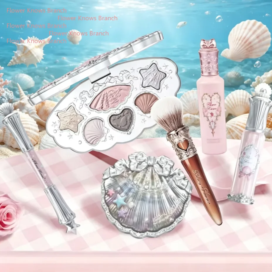 Flower Knows Makeup Gift Set Eyeshadow,Blush,Concealer & Lip Glaze Makeup Set Box Full Maquillage Professionnelle Full Set