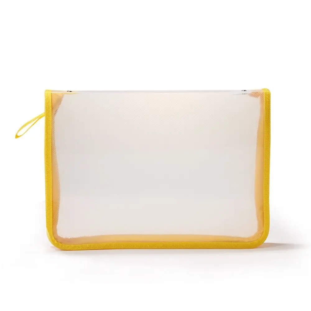 Portable Office Homework Storage Bags Textbook Stationery File Bag Folders Paper Organizer Test Paper Folder Zipper Storage Bag