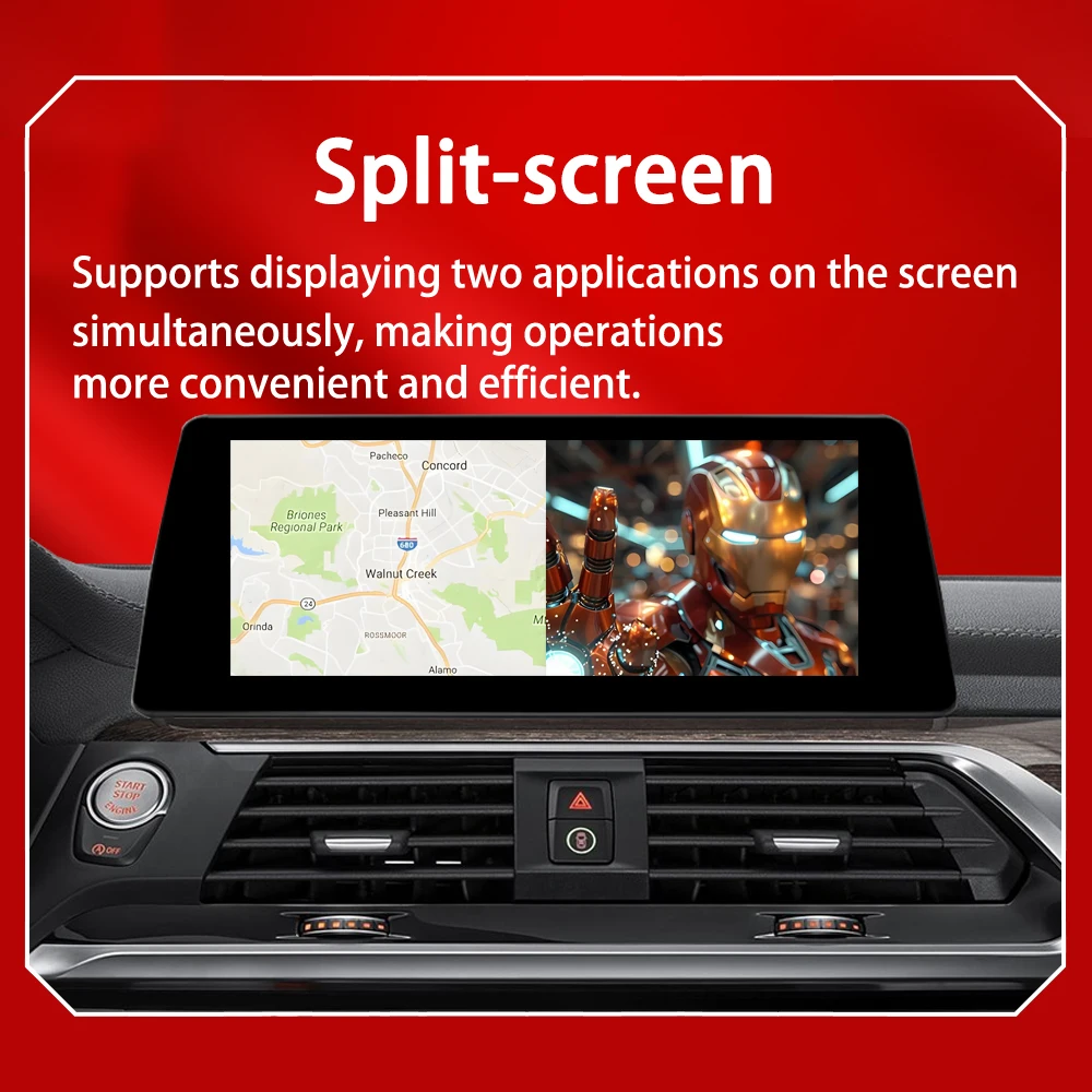 10.25 بوصة كوالكوم سنابدراجون 665 اللاسلكية CarPlay السيارات أندرويد 14 لسيارات BMW X3 G01 X4 G02 مشغل فيديو السيارة الوسائط المتعددة راديو GPS #4