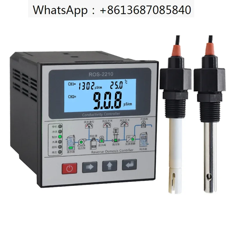 

Контроллер программы обратного осмоса PLC, Измеритель проводимости с датчиком EC, управление проводимостью