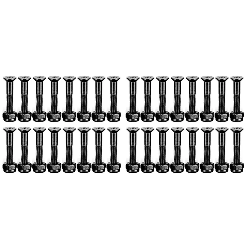 32 Set 1 Inch Skateboard Mounting Hardware Screws Bolts Skateboard Hardware Screws Skateboard Parts