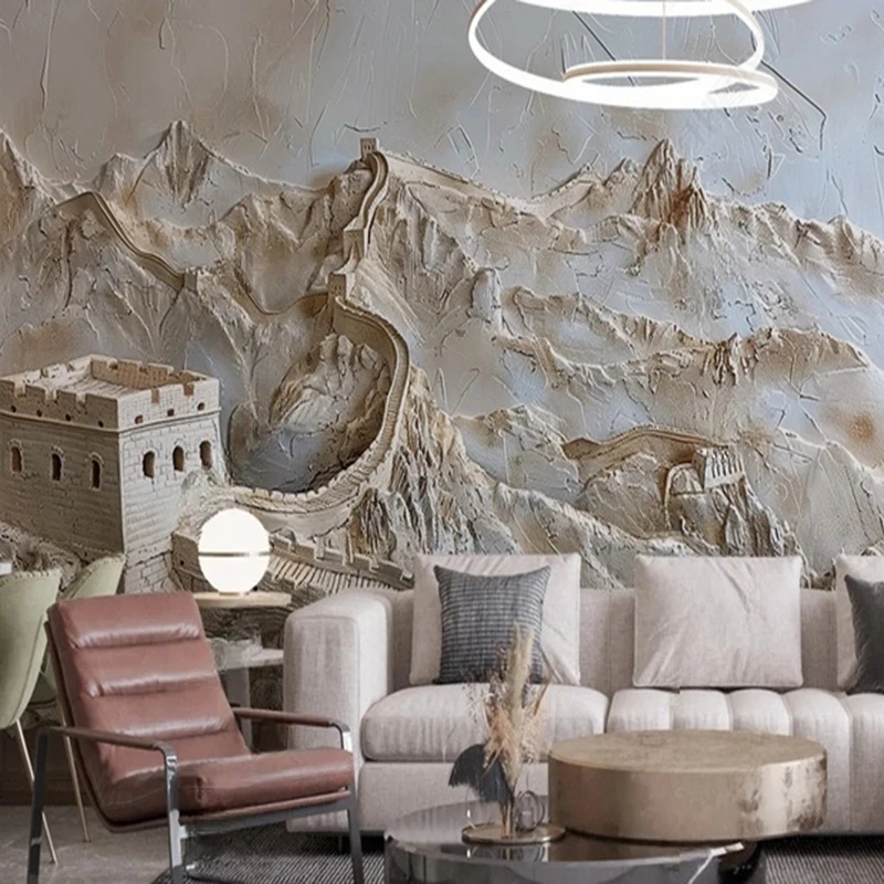 Embossed Landscape Mural Design Premium Wall Art Home Office Decoration Unique Handcrafted 3D Wall Panel Modern Interior Design