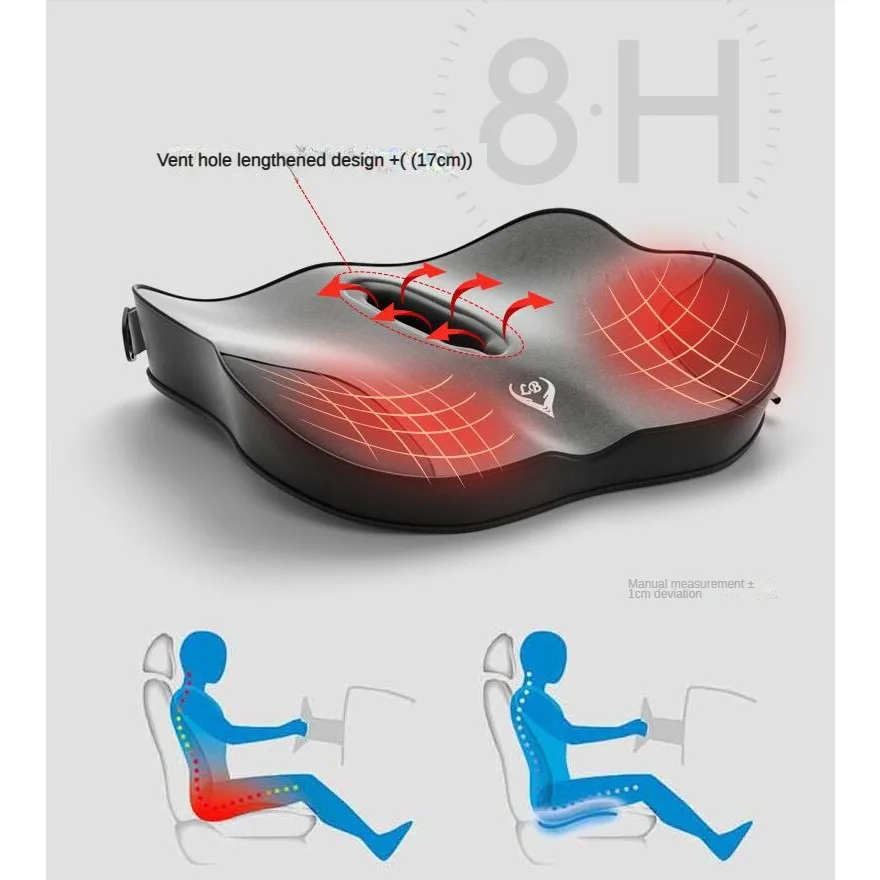 

Memory Foam Office Chair Cushion Car Seat Support Waist Pillow Massage Lumbar Orthopedic Pillow Buttock Coccyx Cushion Back Pads