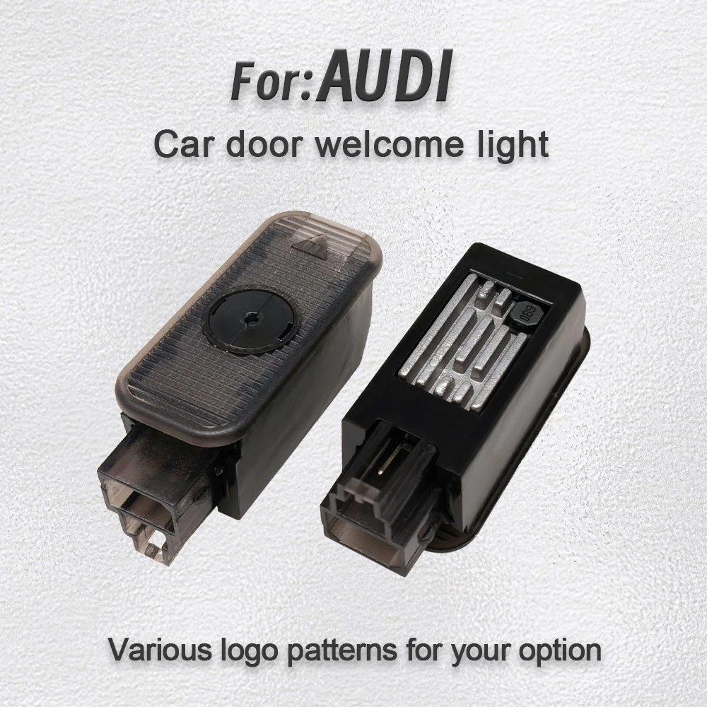 2PCS Car LED high-definition welcome light  for Audi A1 A3 A4 A5 A6 A7 A8 Q3 Q5 Q7 Q8 projection ambient light Car Accessories