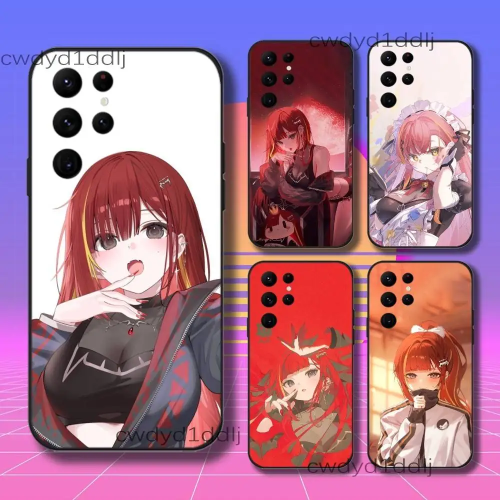 A-Akane Lize Singer Phone Case For Samsung S10,S21,FE,S21 ,S26,S25,S24,S23,Ultra,S9,S22,Plus Black Shockproof Silicone Sof