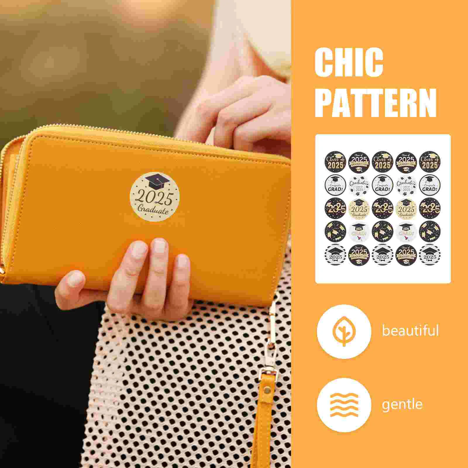 졸업 모자 시즌 스티커 선물 액세서리 대용량 주최자 구리판 대학원