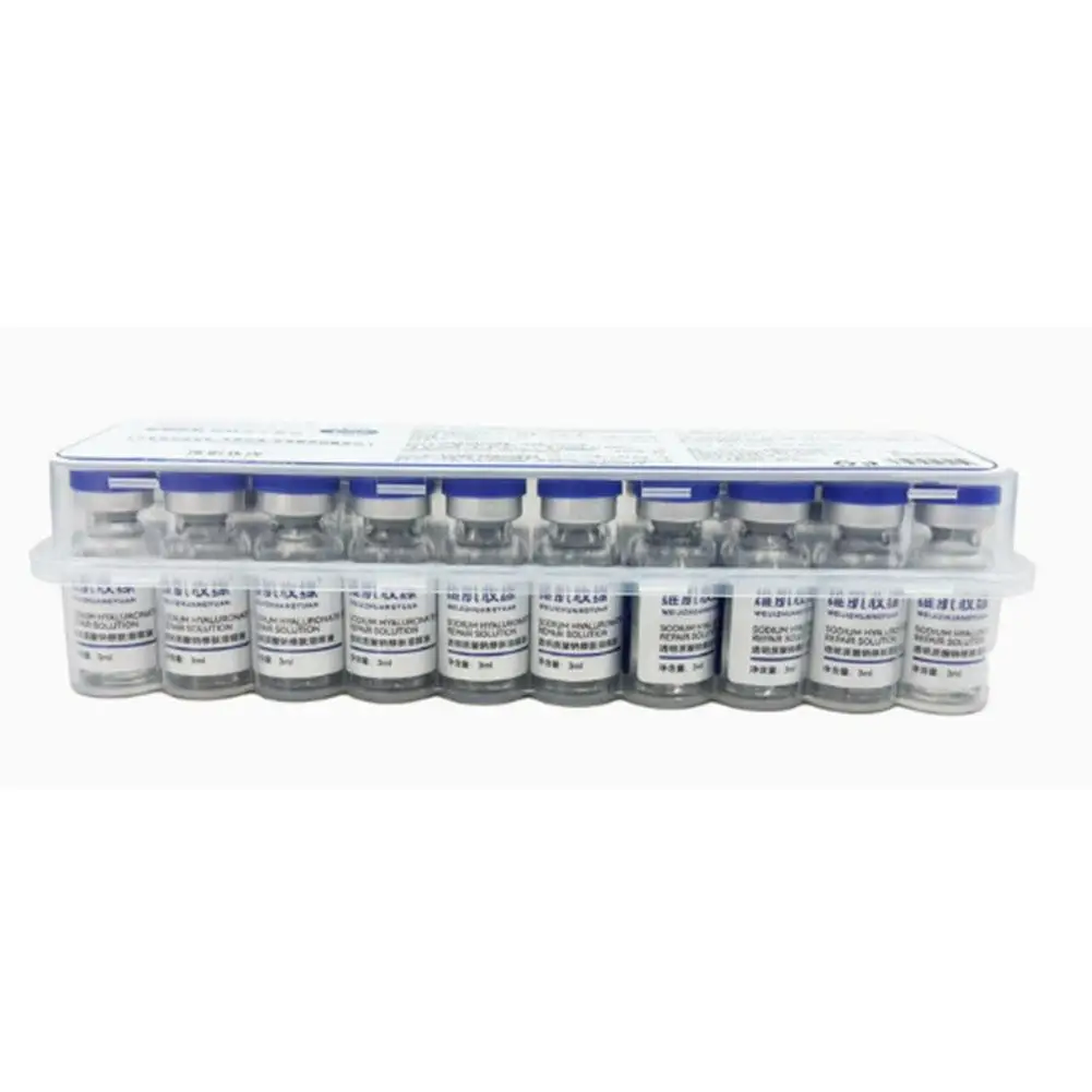 Blue Copper Peptide GHK-CU Copper Lyophilized Powder Hydration Skin Rejuvenation Improve Elasticity Repair Skin Barrier 10 Sets