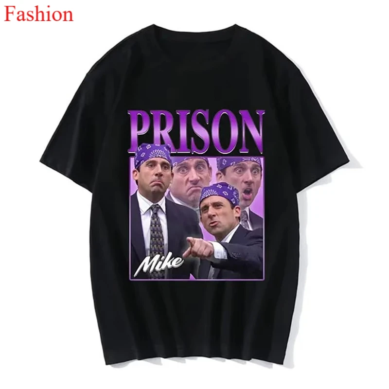 

2025 Summer Casual Cotton T-Shirt For Men Printed Mike Michael Scott Short Sleeve T-Shirt from the Homame Office TV Mens T Shirt
