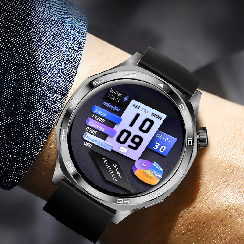 GEJIAN ผู้ชาย 5.4 สมาร์ทบลูทูธนาฬิกา Heart Rate การตรวจสอบสุขภาพโหมดกีฬาหลายคู่สมาร์ท Android iOS นาฬิกา